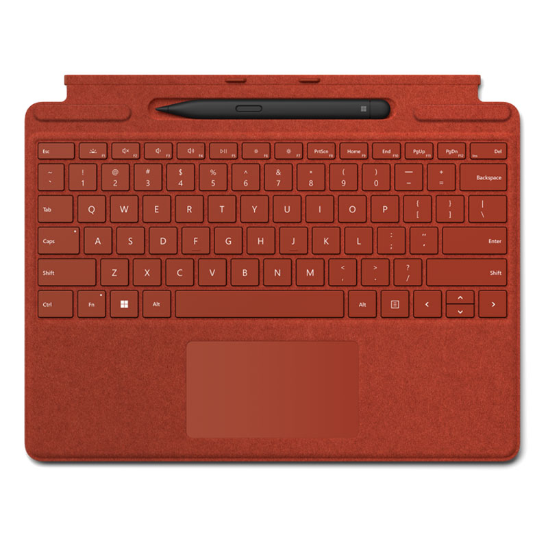 Surface Pro Signature Keyboard Poppy Red + Pen 2